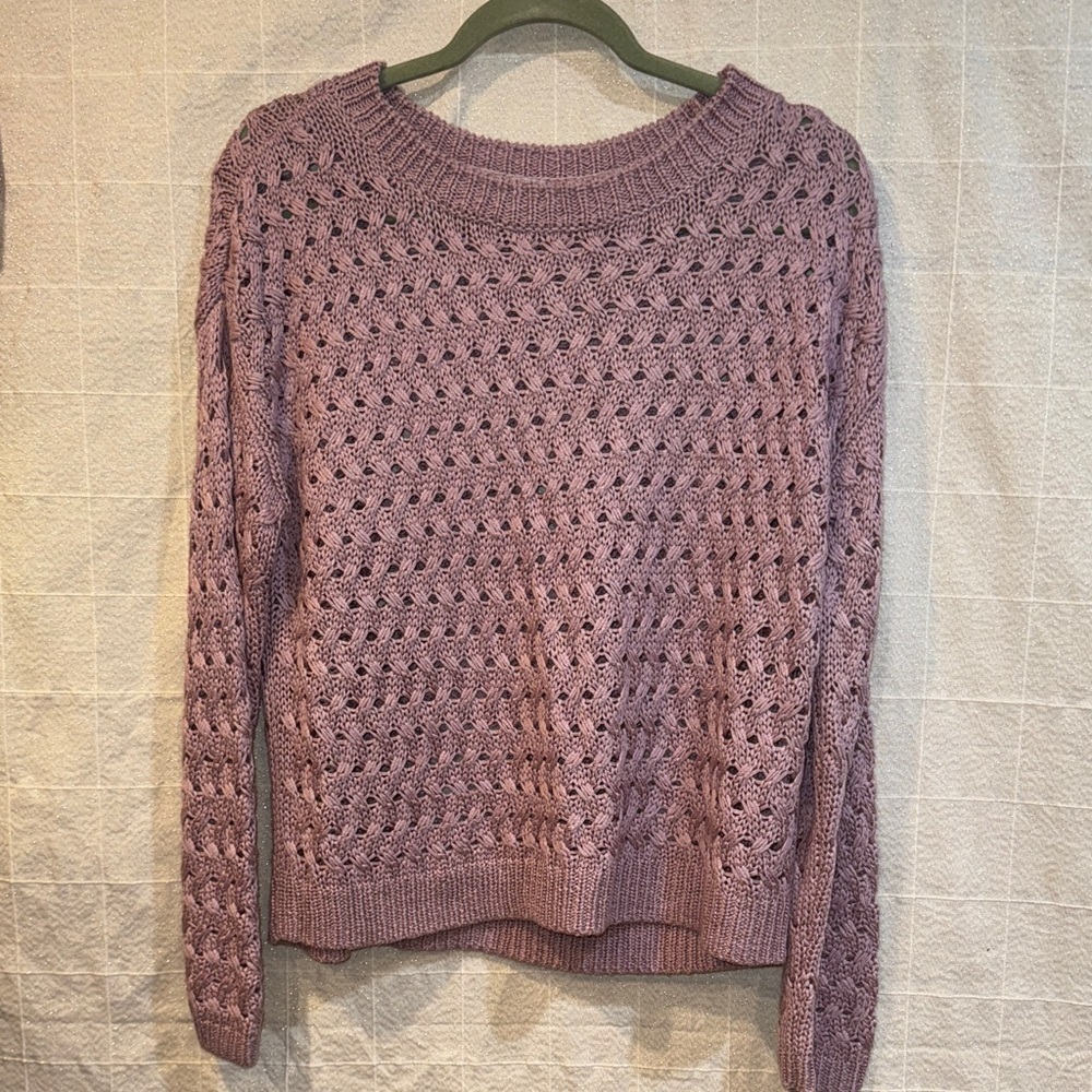 Halogen Dusty Pink Knit Sweater